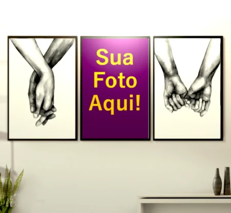 kit quadros maos dadas